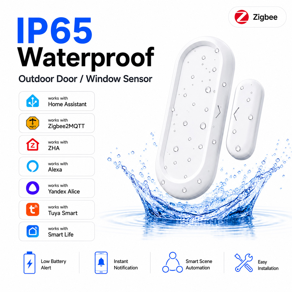 Smart Home Zigbee Gateway - Door Window Sensor Zigbee 3.0 Contact