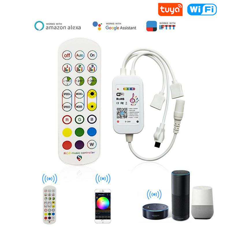 Alexa Compatible Bulb - Tuya WiFi Smart LED Controller 4Pin