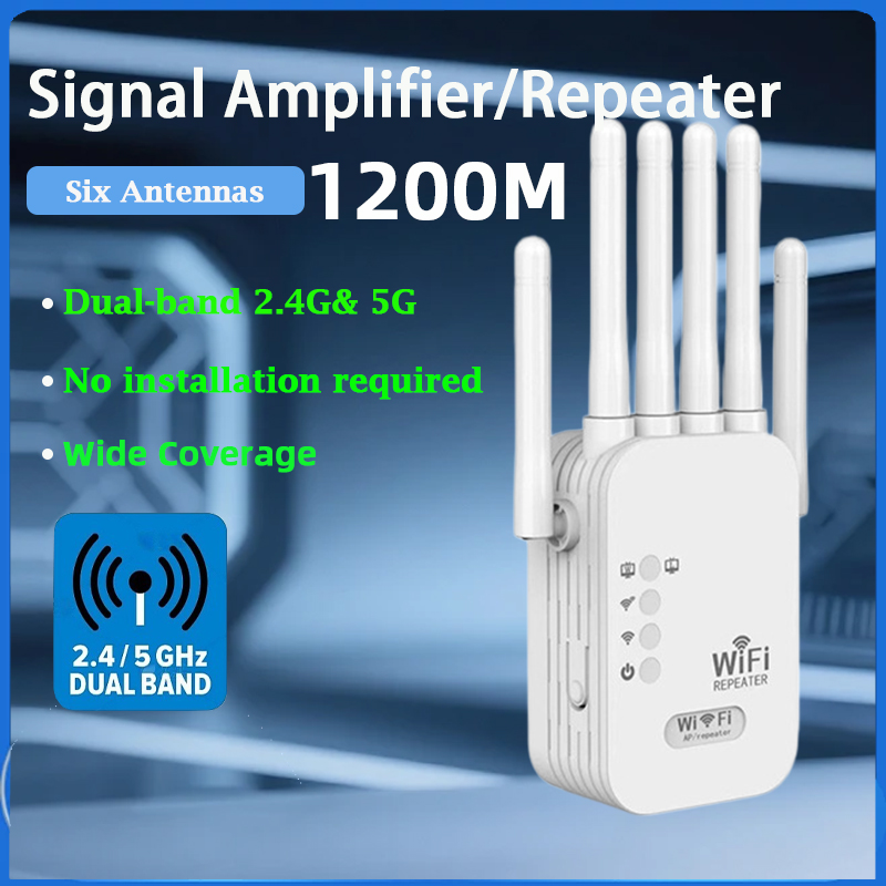 Smart Home Network - KATORD 1200Mbps Wireless WiFi Repeater 2.4G&5G