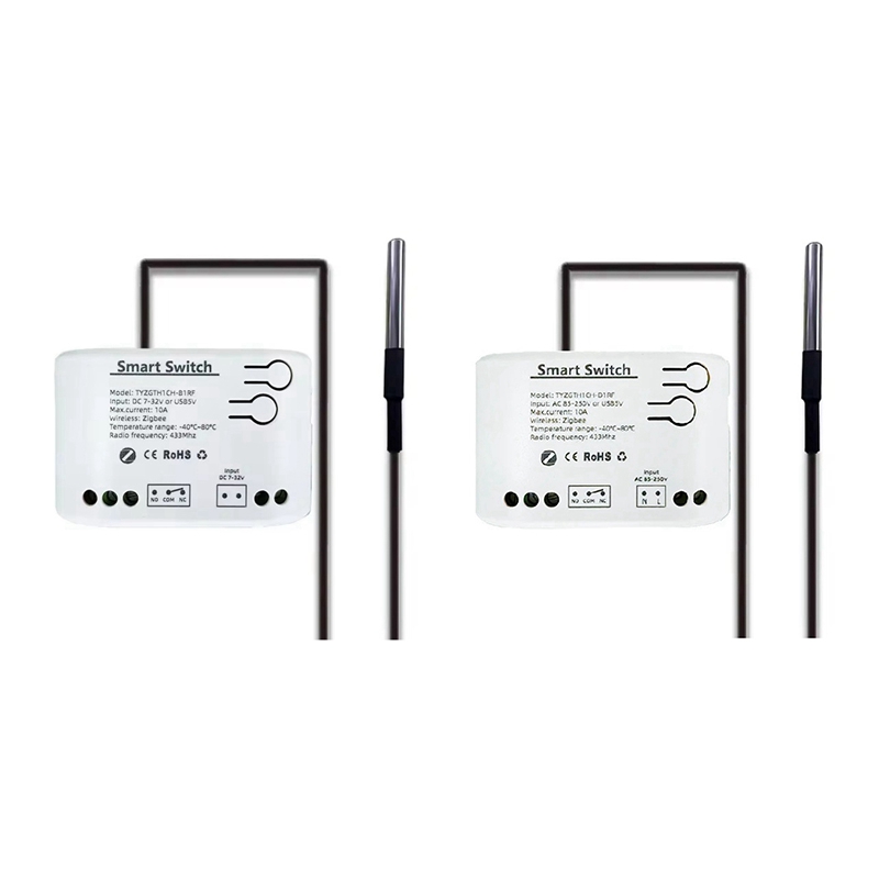 Smart Home Z Wave - FULL-Tuya Smart Zigbee Switch With Temperature