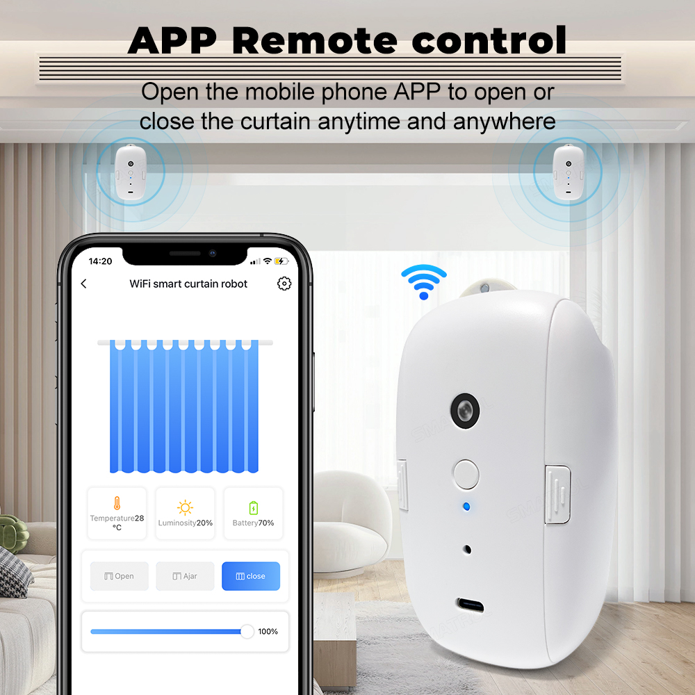 Tuya Smart Curtain Motor Bt Vo - Smart Curtain Robot ulasan dan harga