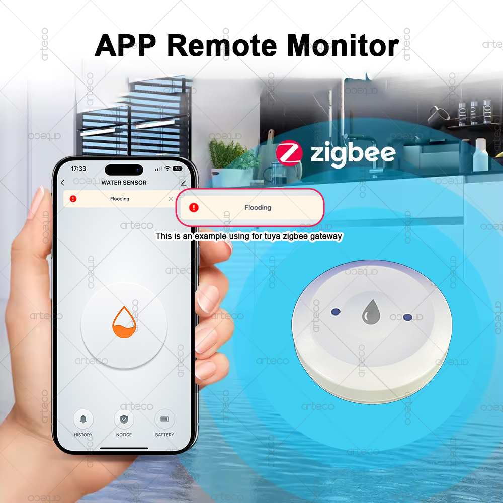 Smart Zigbee Water Sensor Floo - Smart Home Zigbee Gateway ulasan dan harga