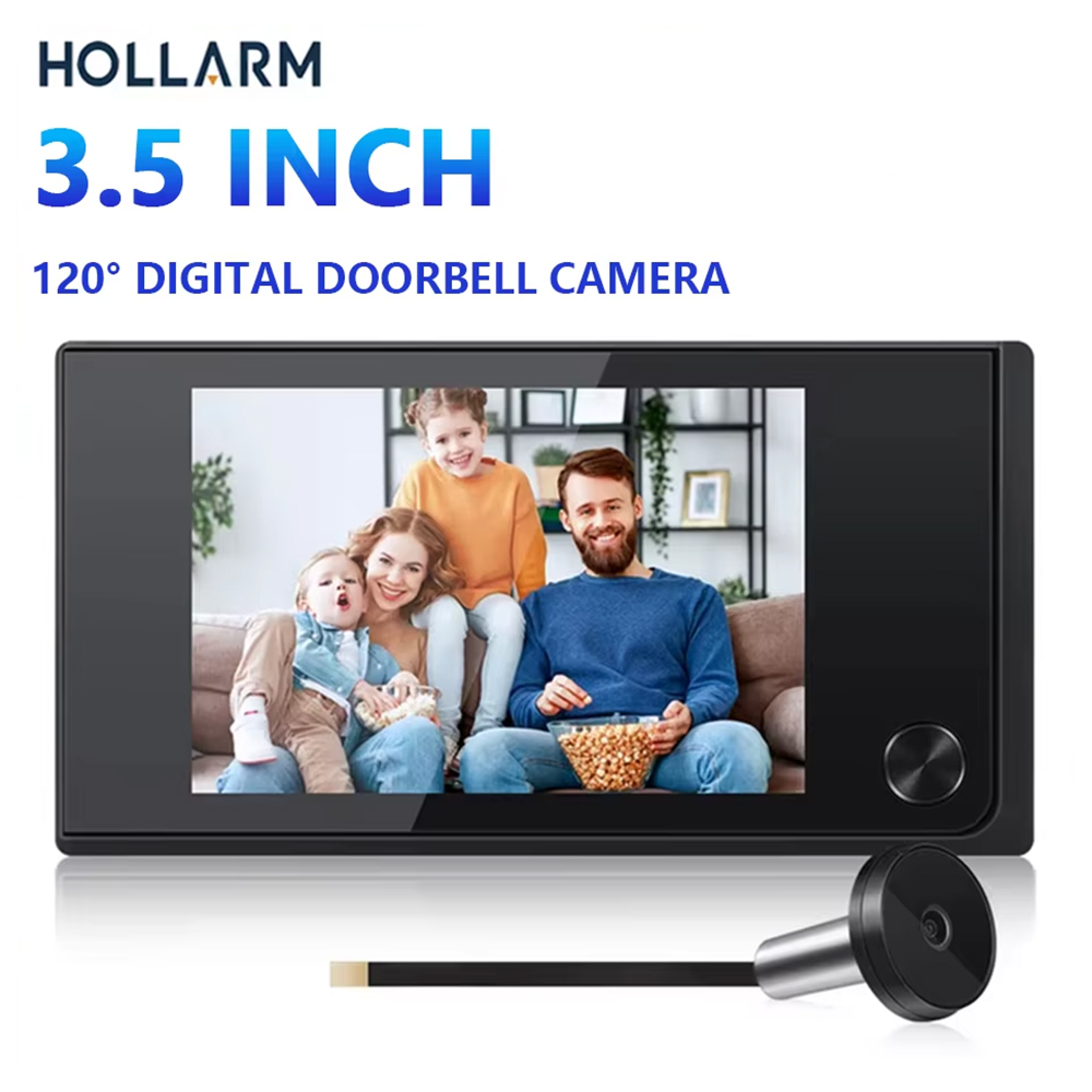 Hollarm 3.5 Inch Wireless Door - Smart Home Battery Camera ulasan dan harga