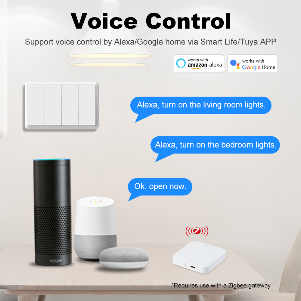 Manhot Smart zigbee Switch No  - Smart Home Z Wave ulasan dan harga