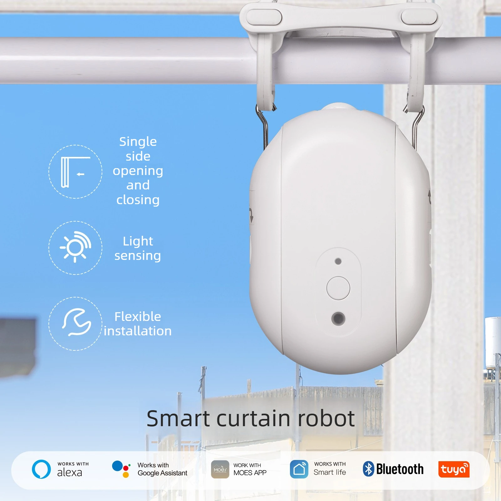 2026 Tuya Smart Home Zigbee Cu - Smart Curtain Robot ulasan dan harga