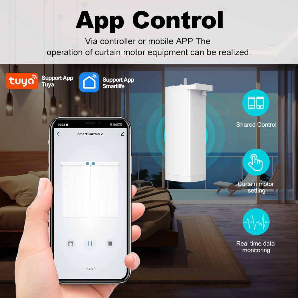 Smart Life Zigbee/WIFI Electri - Smart Curtain Robot ulasan dan harga