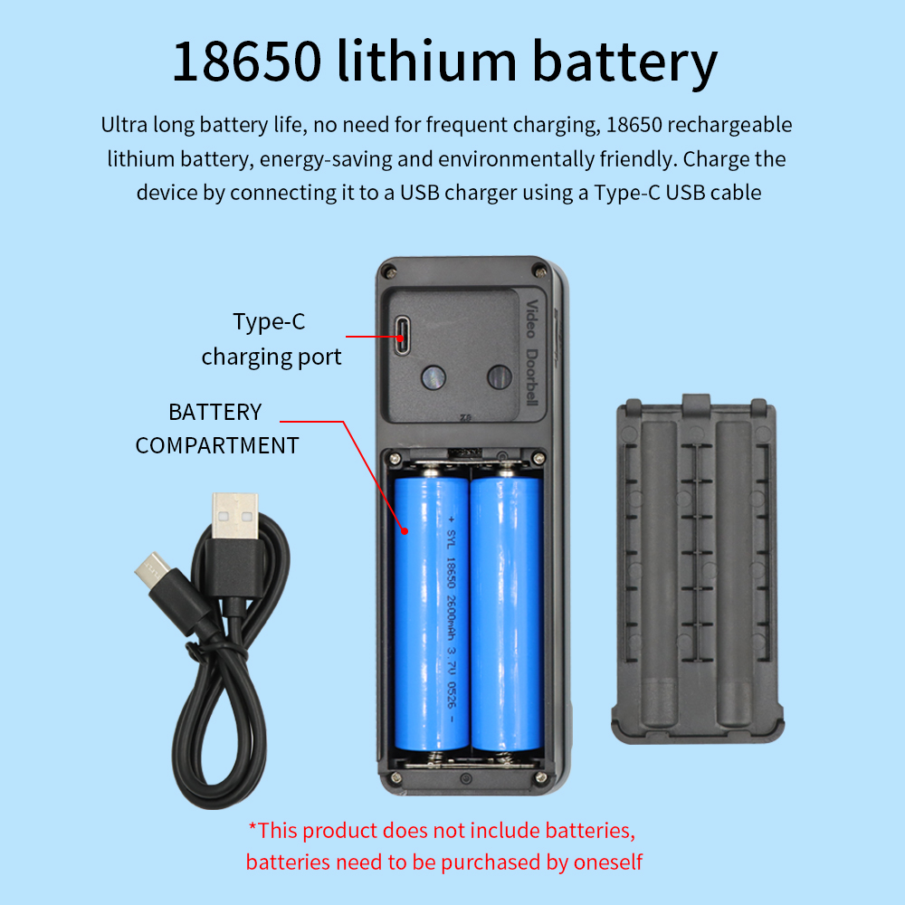 1080P WIFI Video Doorbell TTLO - Smart Home Battery Camera ulasan dan harga