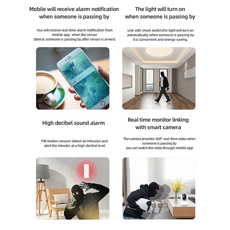 Tuya WiFi Zigbee PIR Motion Se - Smart Home Network ulasan dan harga