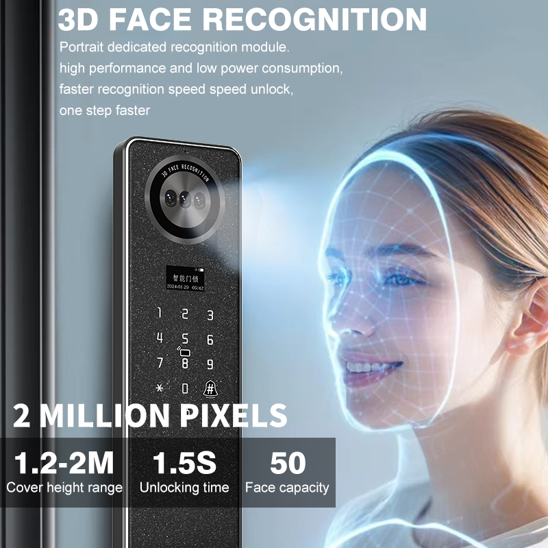 Tuya WiFi Smart Door Lock, Hom - Smart Home In Us ulasan dan harga