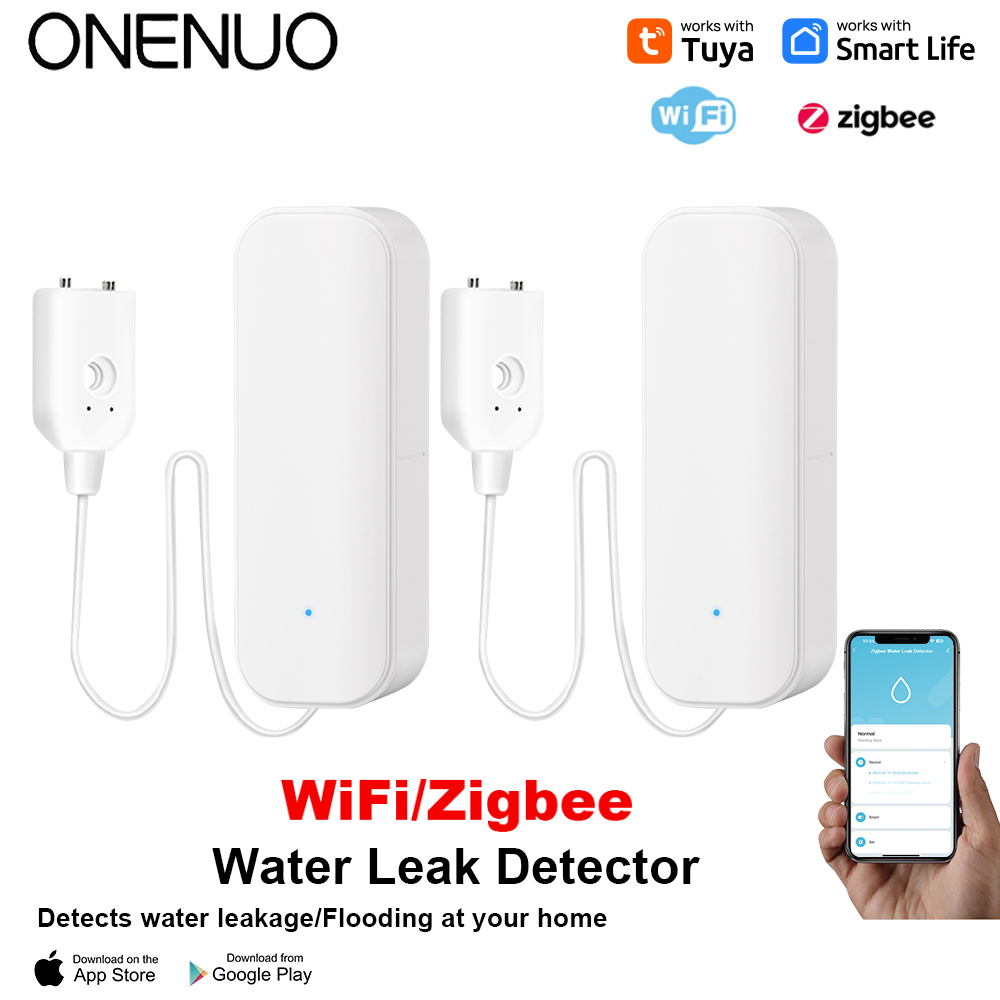 WiFi/Zigbee Water Sensor Tuya  - Smart Home Network ulasan dan harga