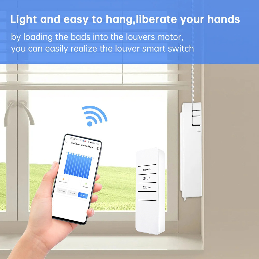 WiFi Electric Blind Roller Mot - Smart Curtain Robot ulasan dan harga