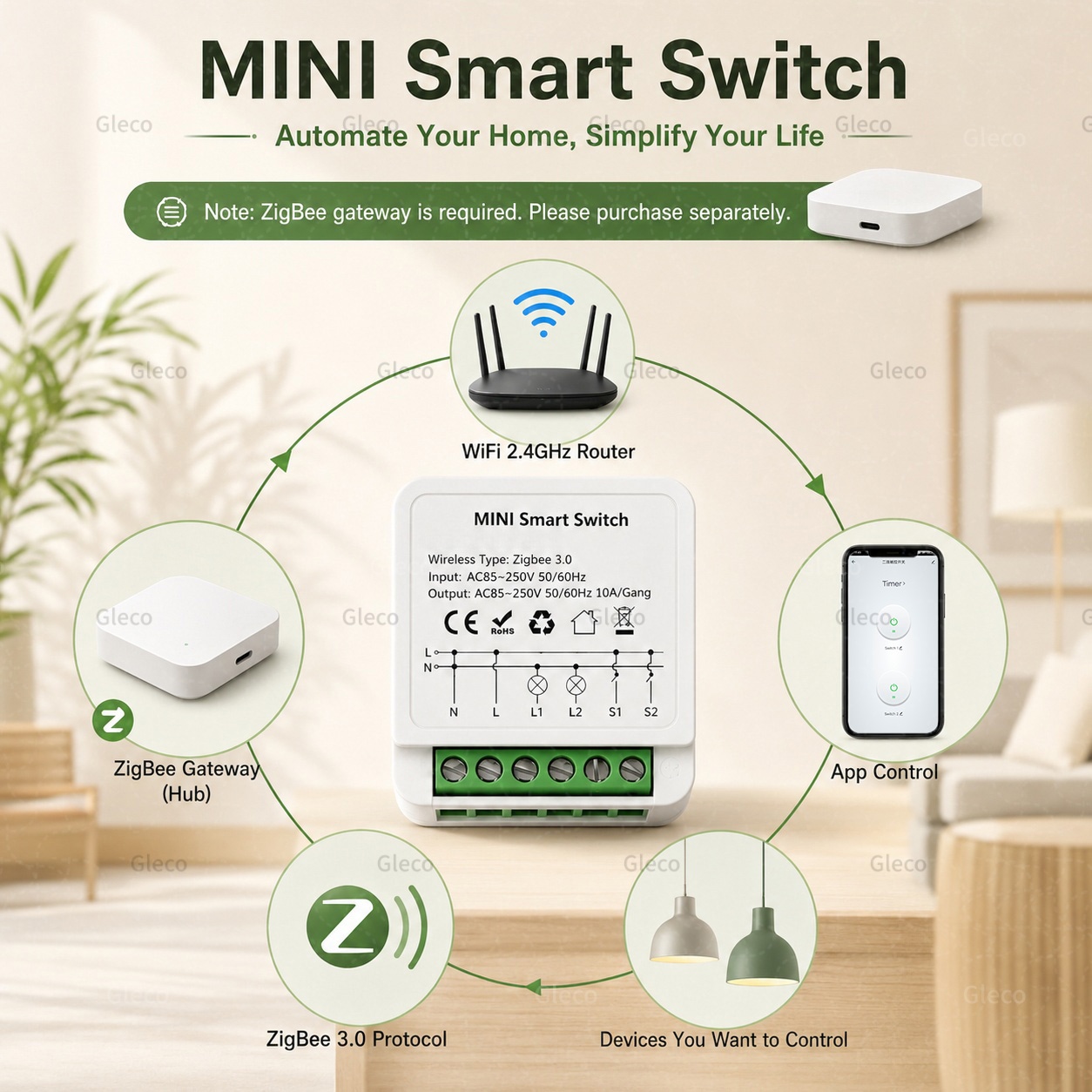 Zigbee Tuya Smart Switch Smart - Smart Home Zigbee Gateway ulasan dan harga