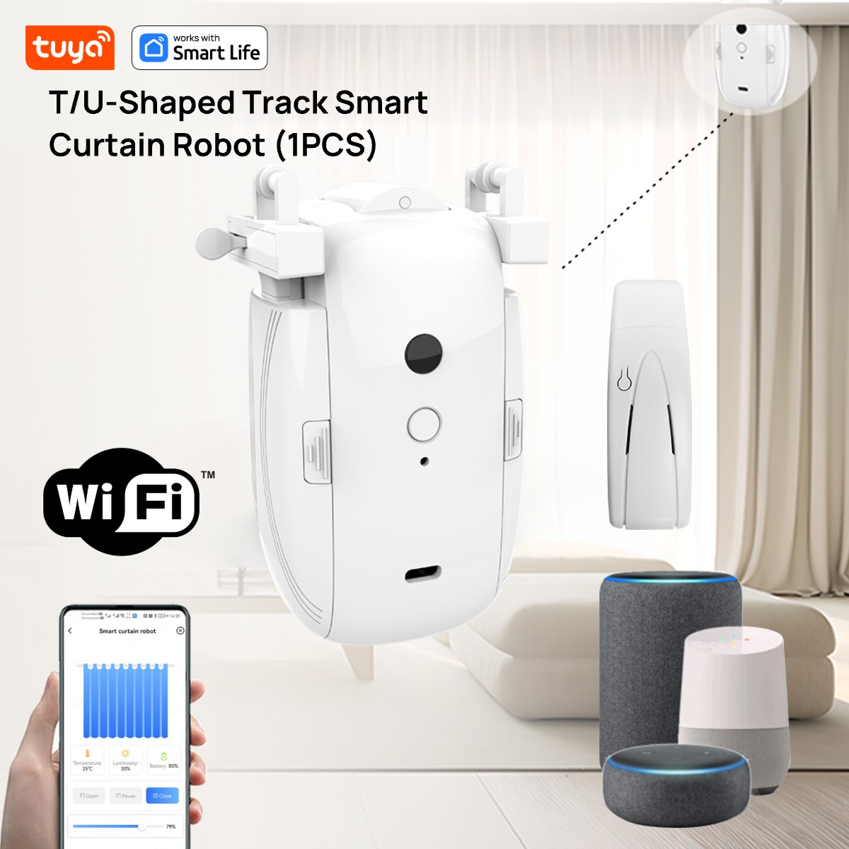 Tuya Smart WiFi Curtain Robot  - Smart Curtain Robot ulasan dan harga