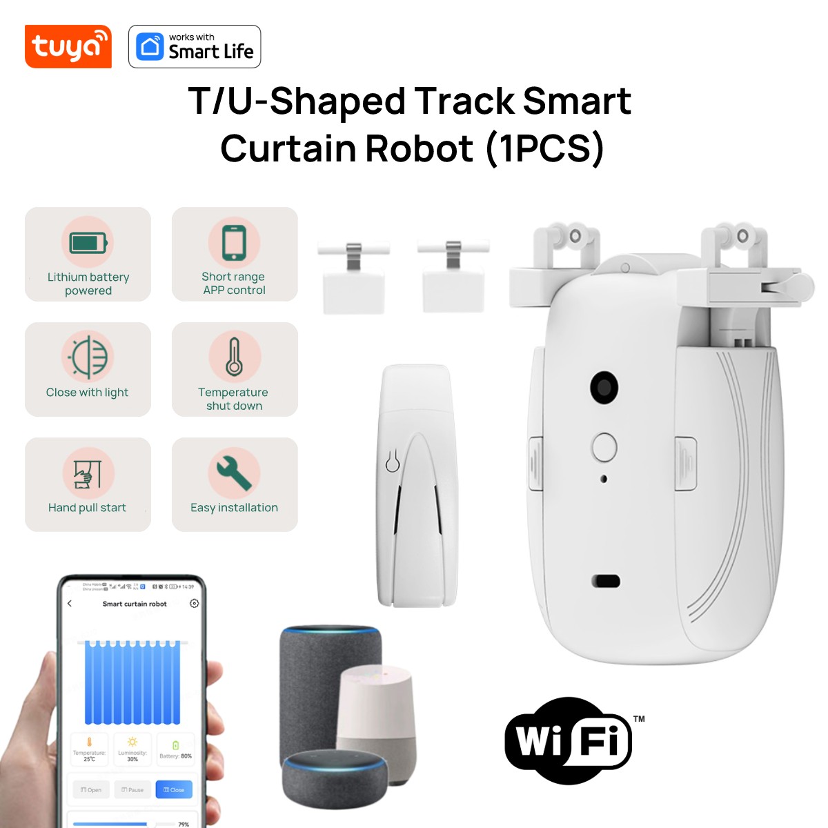 Tuya Smart WiFi Curtain Robot  - Smart Curtain Robot ulasan dan harga
