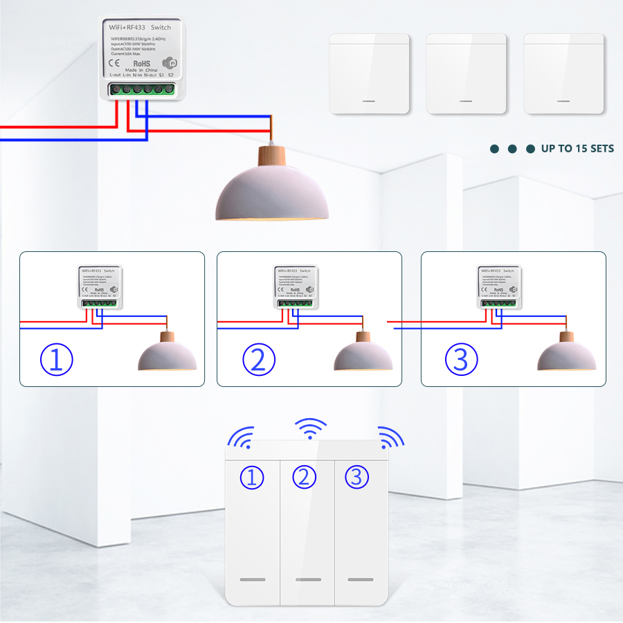 16A/20A Tuya WiFi Smart Switch - Alexa Compatible Bulb ulasan dan harga