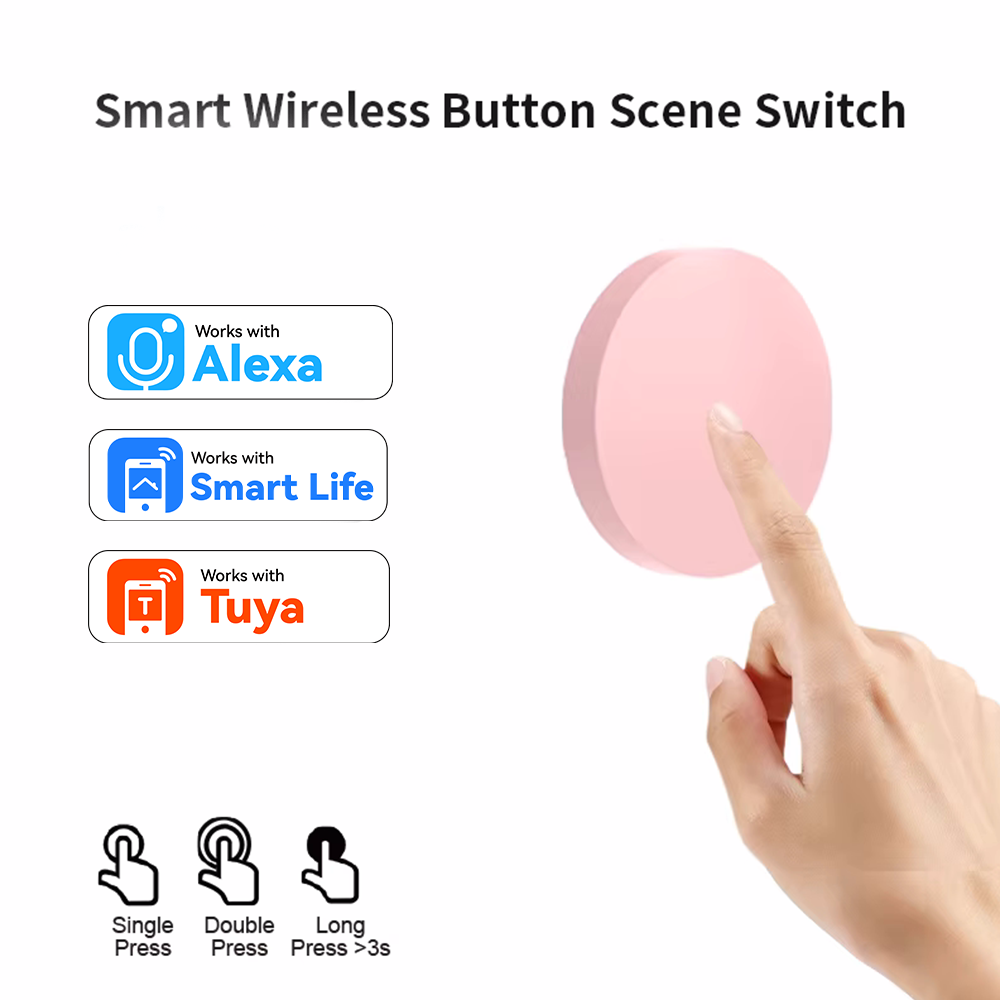 ZigBee Smart Wireless Button S - Smart Home Voice Assistant ulasan dan harga