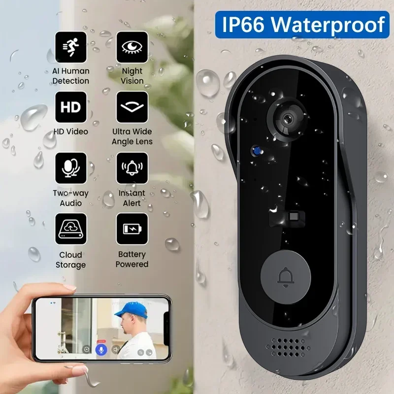 Video HD Wireless Waterproof D - Smart Home Battery Camera ulasan dan harga