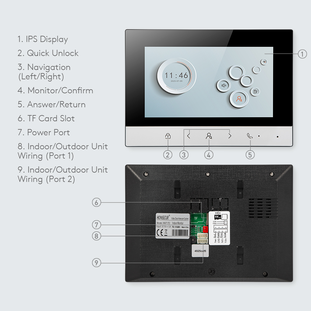 Tuya Smart WIFI Indoor Monitor - Smart Home Network ulasan dan harga
