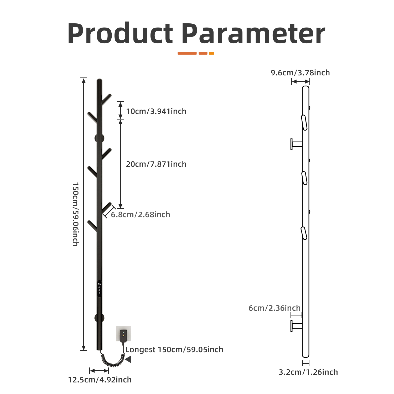 Smart Electric Towel Rack Eco- - Smart Home In Us ulasan dan harga