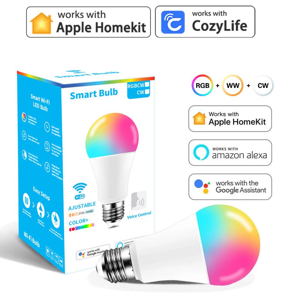 9W WiFi Homekit Light Lamp E27 - Alexa Compatible Bulb ulasan dan harga