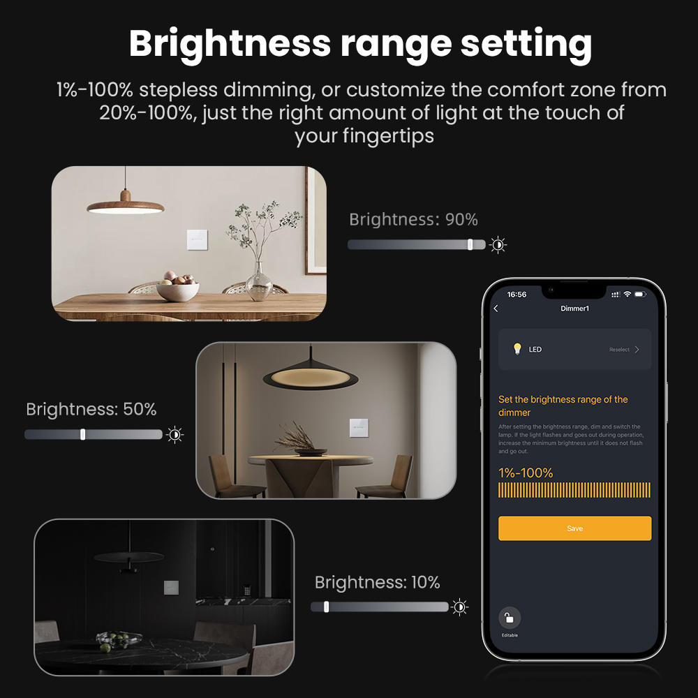 AVATTO WiFi 1/2 Gang Smart Dim - Smart Home Lighting Control ulasan dan harga