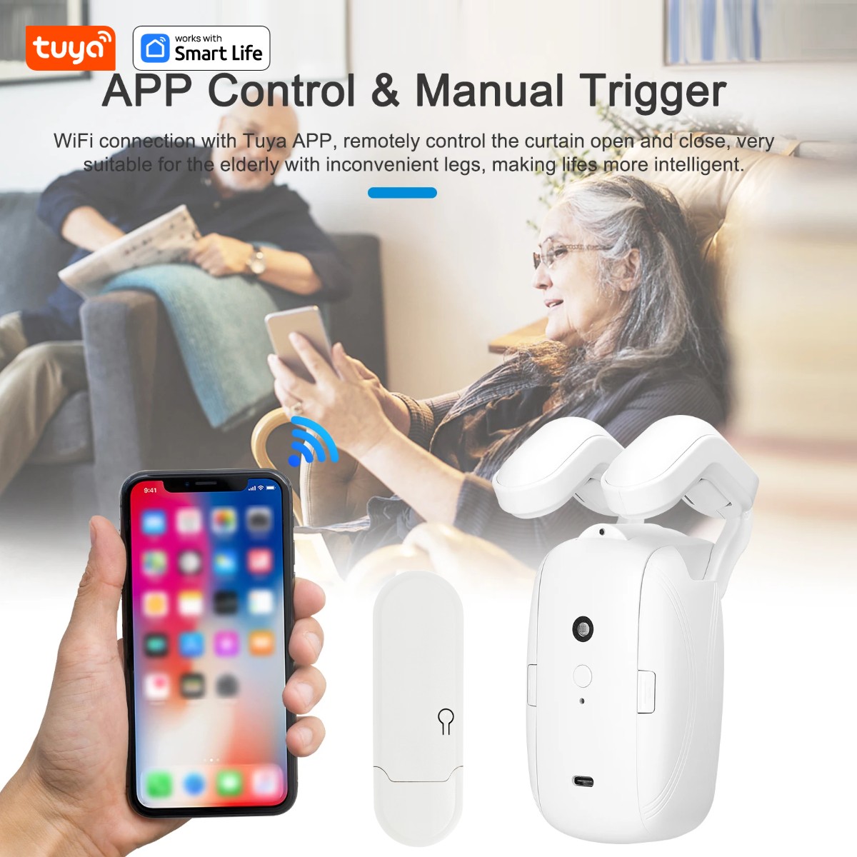 1/2PCS Tuya Smart WiFi Curtain - Smart Curtain Robot ulasan dan harga