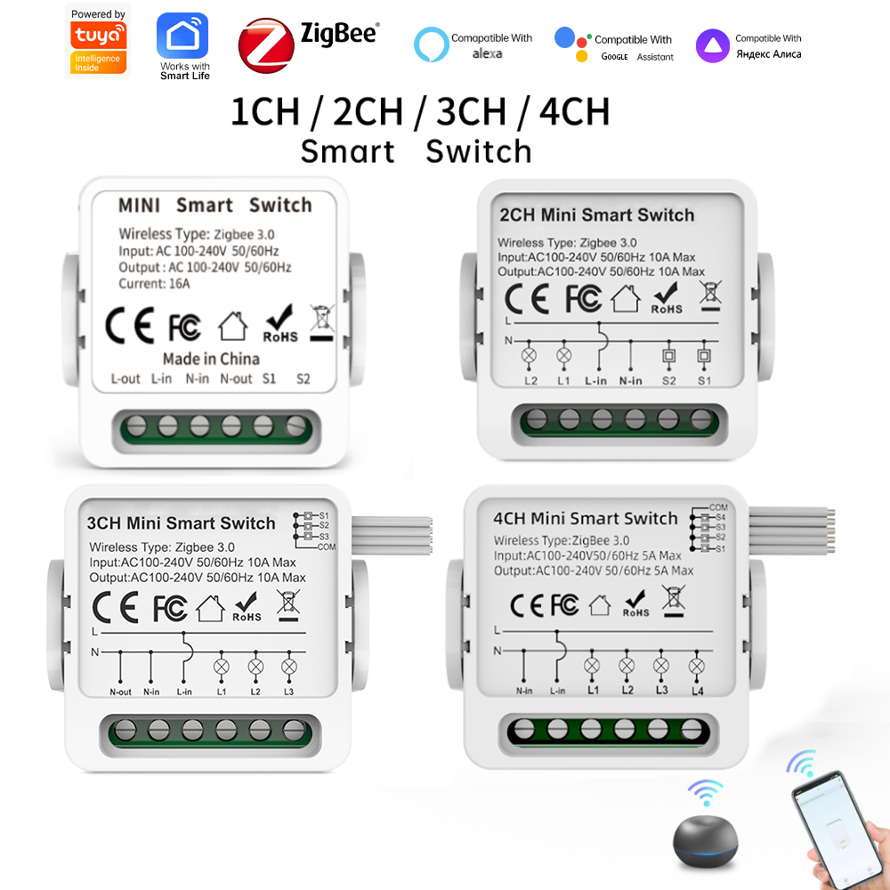 Tuya Zigbee 3.0 Smart Switch 1 - Smart Home Voice Assistant ulasan dan harga