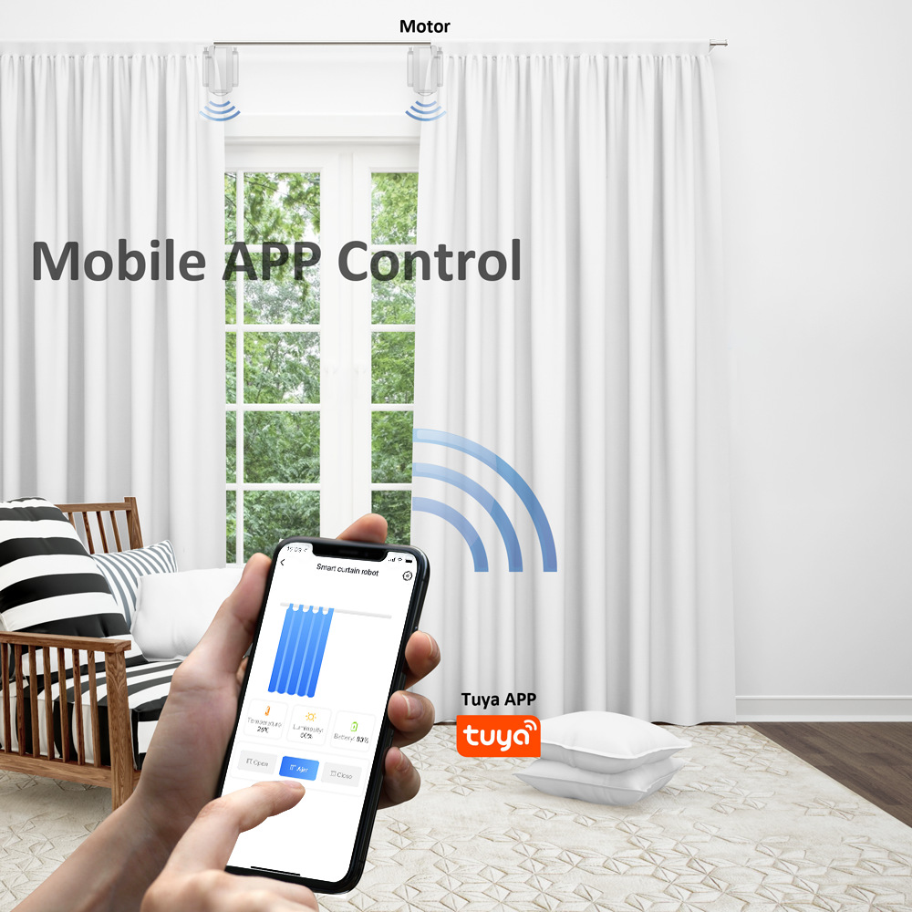 WiFi Smart Home Intelligent El - Smart Curtain Robot ulasan dan harga
