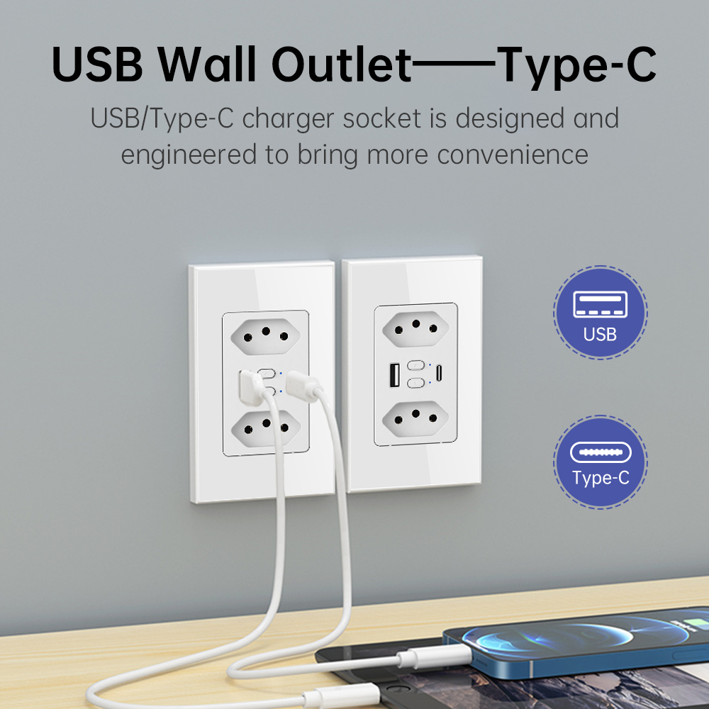 MANHOT Wifi Smart Brazil Socke - Smart Home Network ulasan dan harga