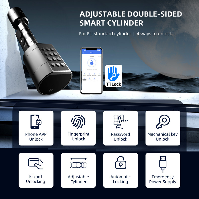 Smart Euro Cylindrical Door Lo - Smart Home Network ulasan dan harga