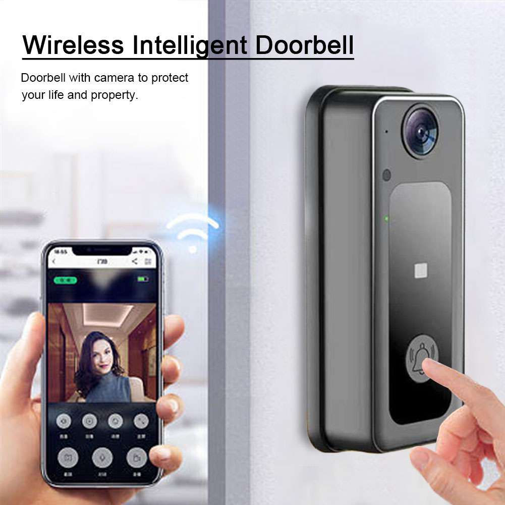 Wireless Camera Doorbell Two-W - Smart Home Battery Camera ulasan dan harga