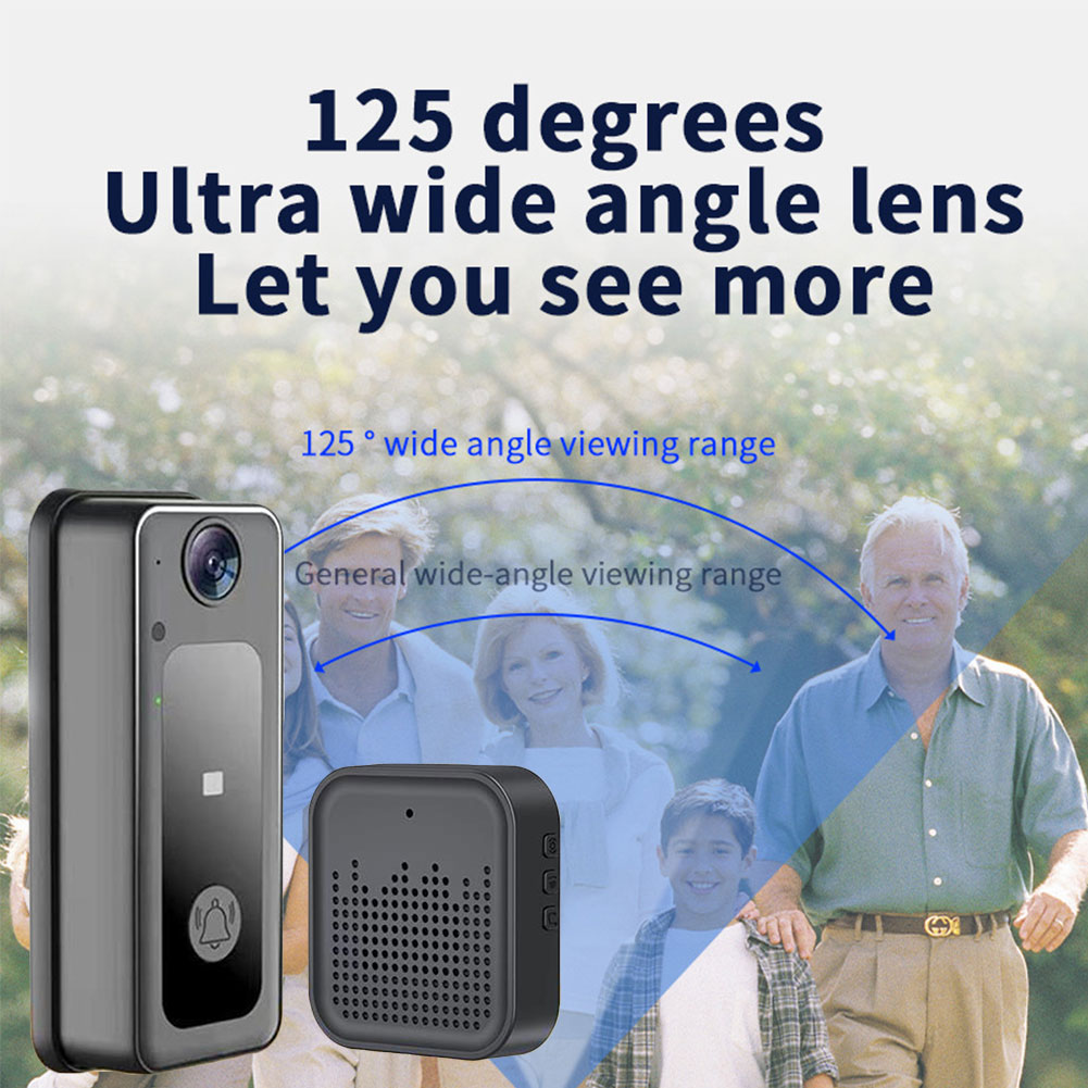 Wireless Camera Doorbell Two-W - Smart Home Battery Camera ulasan dan harga