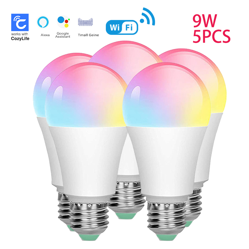 SIXWGH E27 Bulb WiFi 9W Smart  - Alexa Compatible Bulb ulasan dan harga