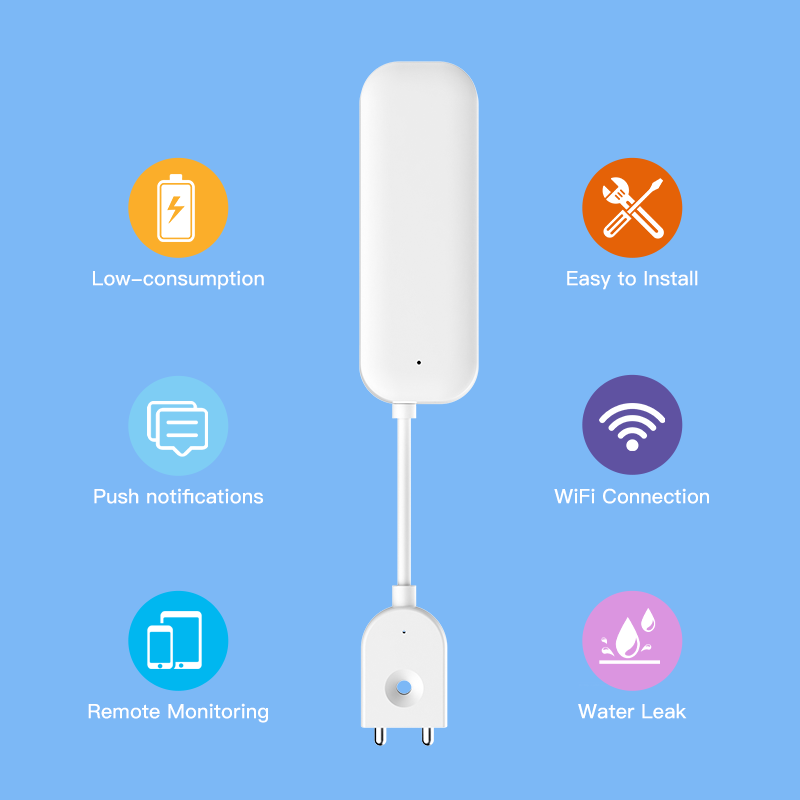 Tuya WiFi ZigBee Water Sensor  - Smart Home Network ulasan dan harga