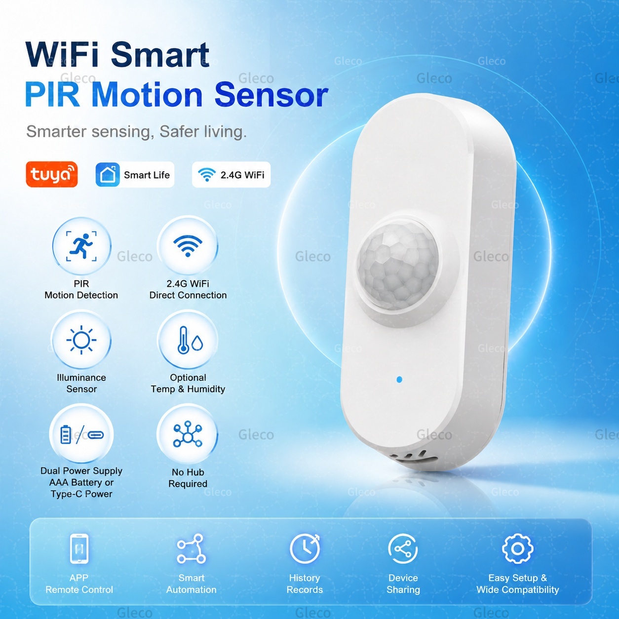 Tuya WiFi PIR Motion Sensor Sm - Smart Home Wiser ulasan dan harga