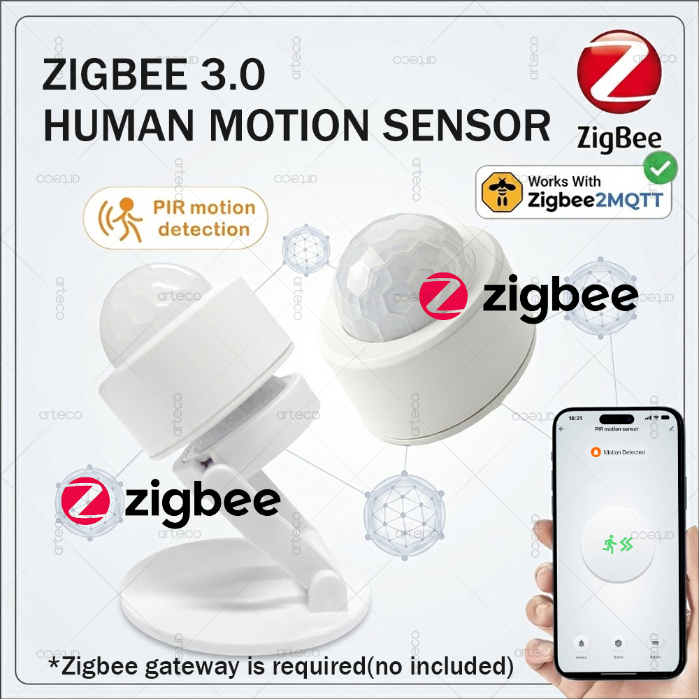 Zigbee 3.0 Mini PIR Motion Sen - Smart Home Zigbee Gateway ulasan dan harga