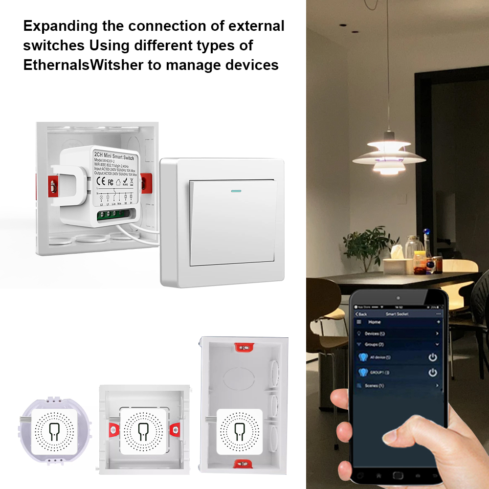 2 Way Tuya Smart Switch 2Gang  - Smart Home Voice Assistant ulasan dan harga