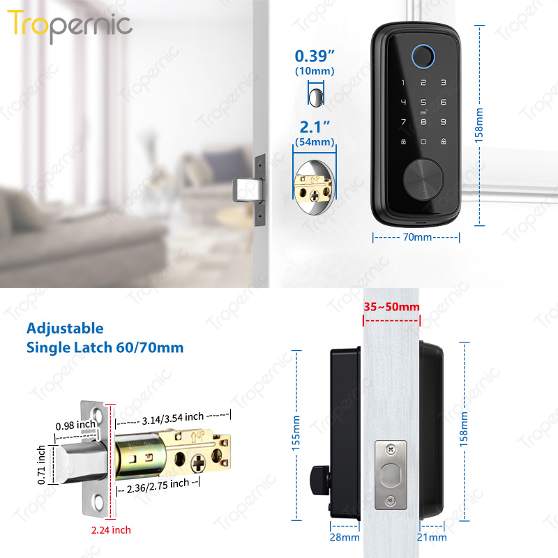 Tuya Zigbee Door Deadbolt Lock - Smart Home Zigbee Gateway ulasan dan harga