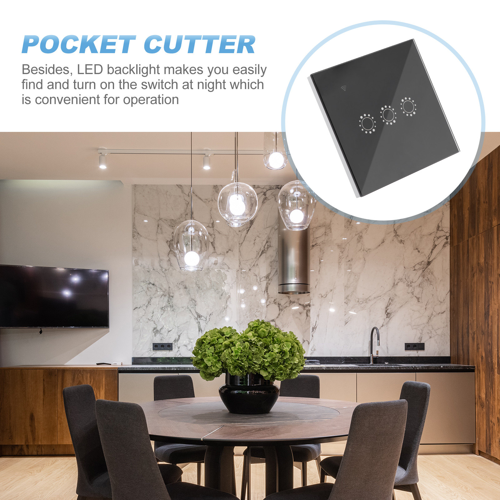 Wireless WiFi Touch Switch Pan - Smart Home Lighting Control ulasan dan harga